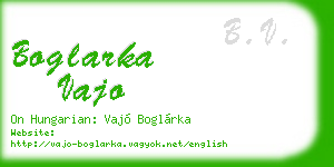 boglarka vajo business card